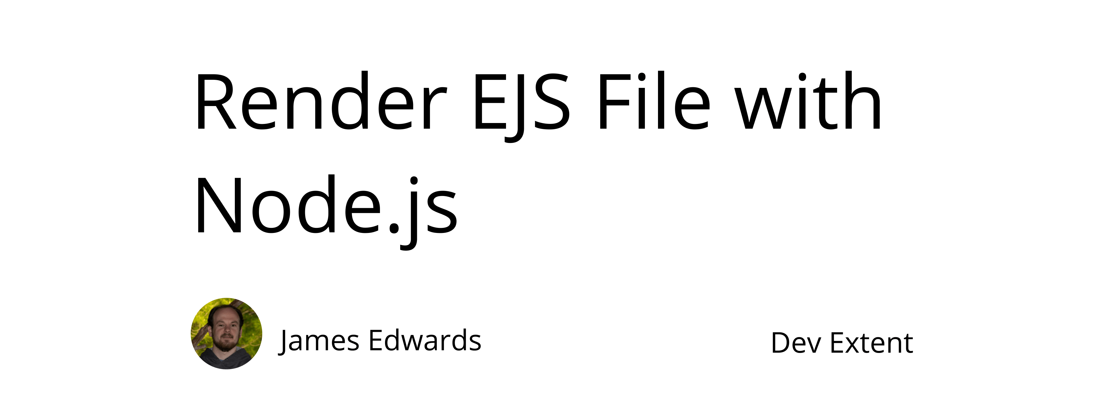 Render an EJS template file into HTML with Node.js